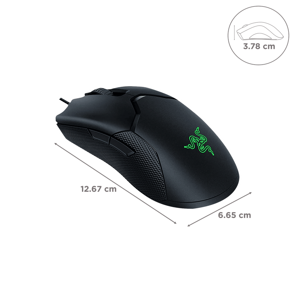 RAZER Viper 8KHz Wired Optical Gaming Mouse (20000 DPI, Lightsync RGB, Black) - Image 2
