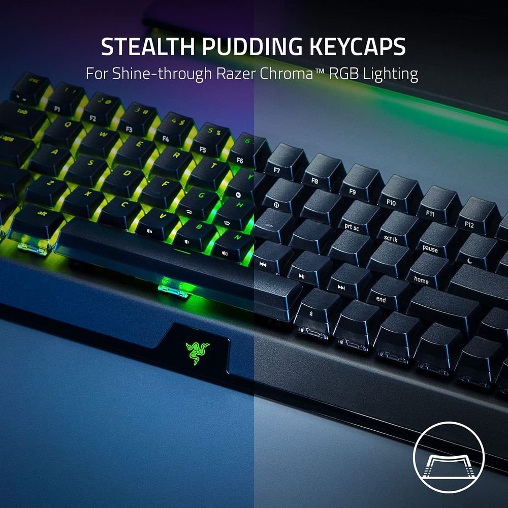 RAZER BlackWidow V3 Mini Phantom Edition Bluetooth & 2.4GHz Wireless Gaming Keyboard with Multi Device Connectivity (Double-Shot ABS Keycap, Black) - Image 5