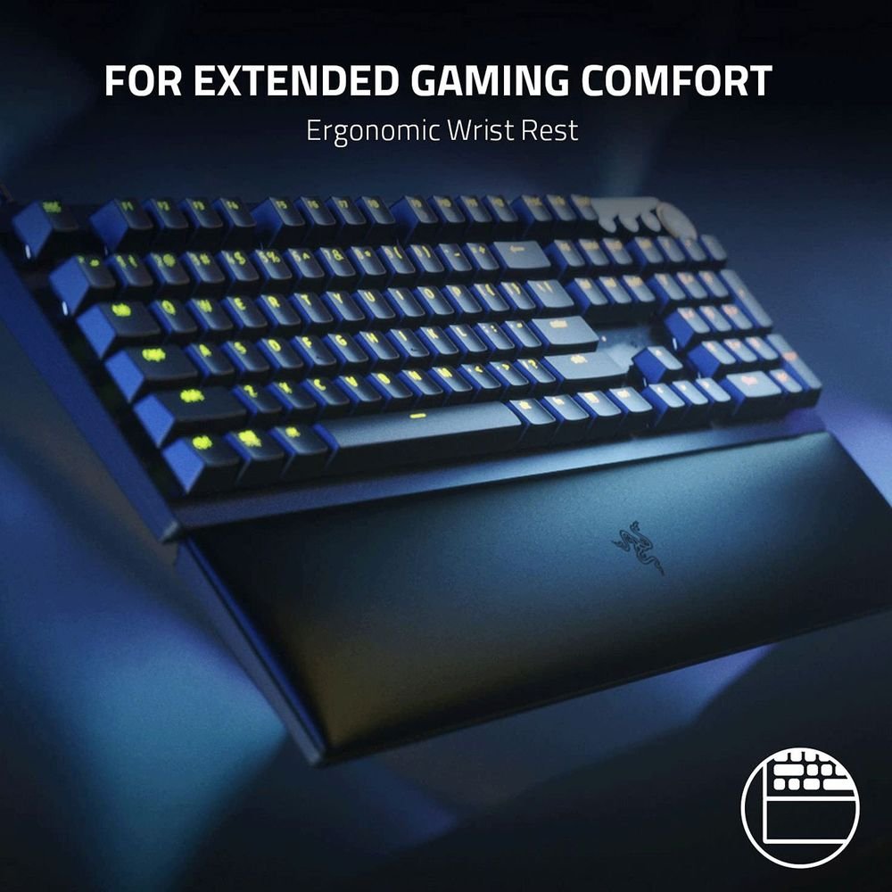 RAZER Huntsman V2 Wired Gaming Keyboard with Backlit Keys (Ergonomic Wrist Rest, Black) - Image 6