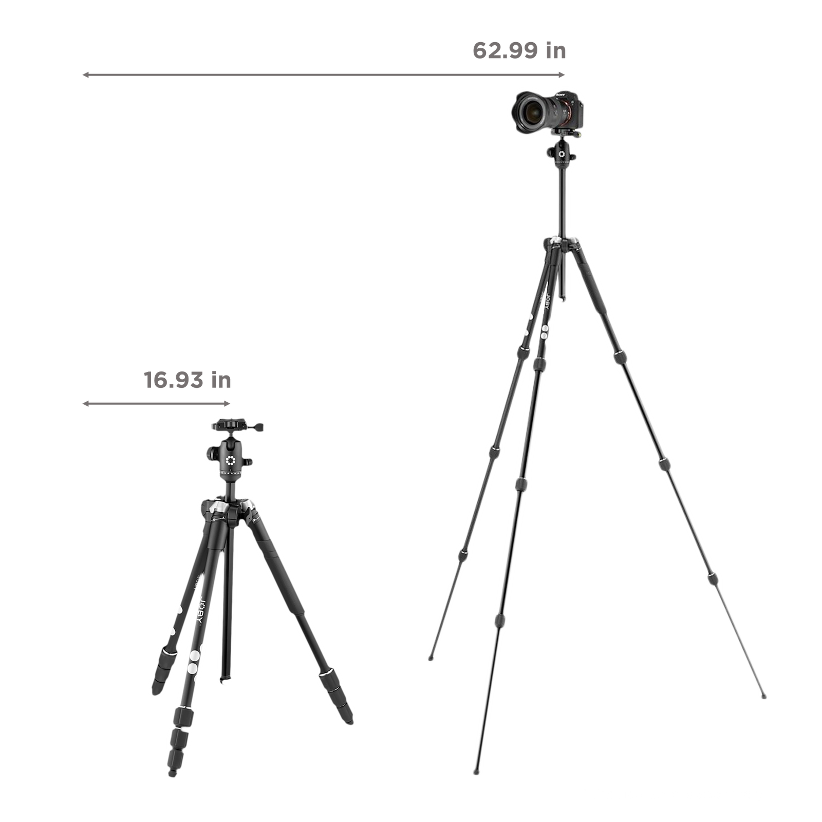 JOBY RangePod 160cm Adjustable Tripod for Mobile and Camera (360 Degree Panoramic Rotation, Black) - Image 3