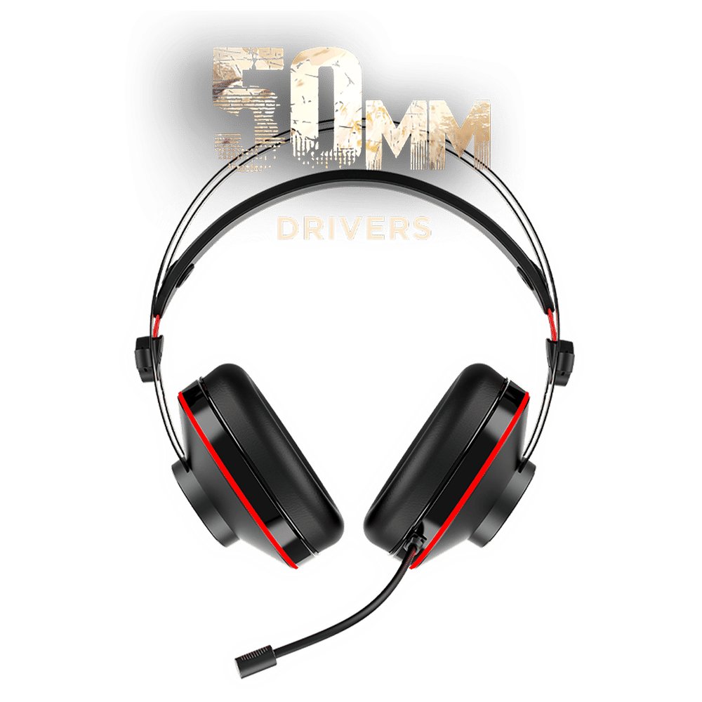 boAt Immortal 400 Wired Gaming Headphone with Environmental Noise Cancellation (Intelligent Denoising Mic, Over Ear, Black Sabre) - Image 4