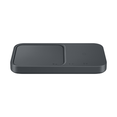 SAMSUNG Duo 15W 2-in-1 Wireless Charger for iOS, Android, Smart Watch (Adaptive Charging, Dark Gray)