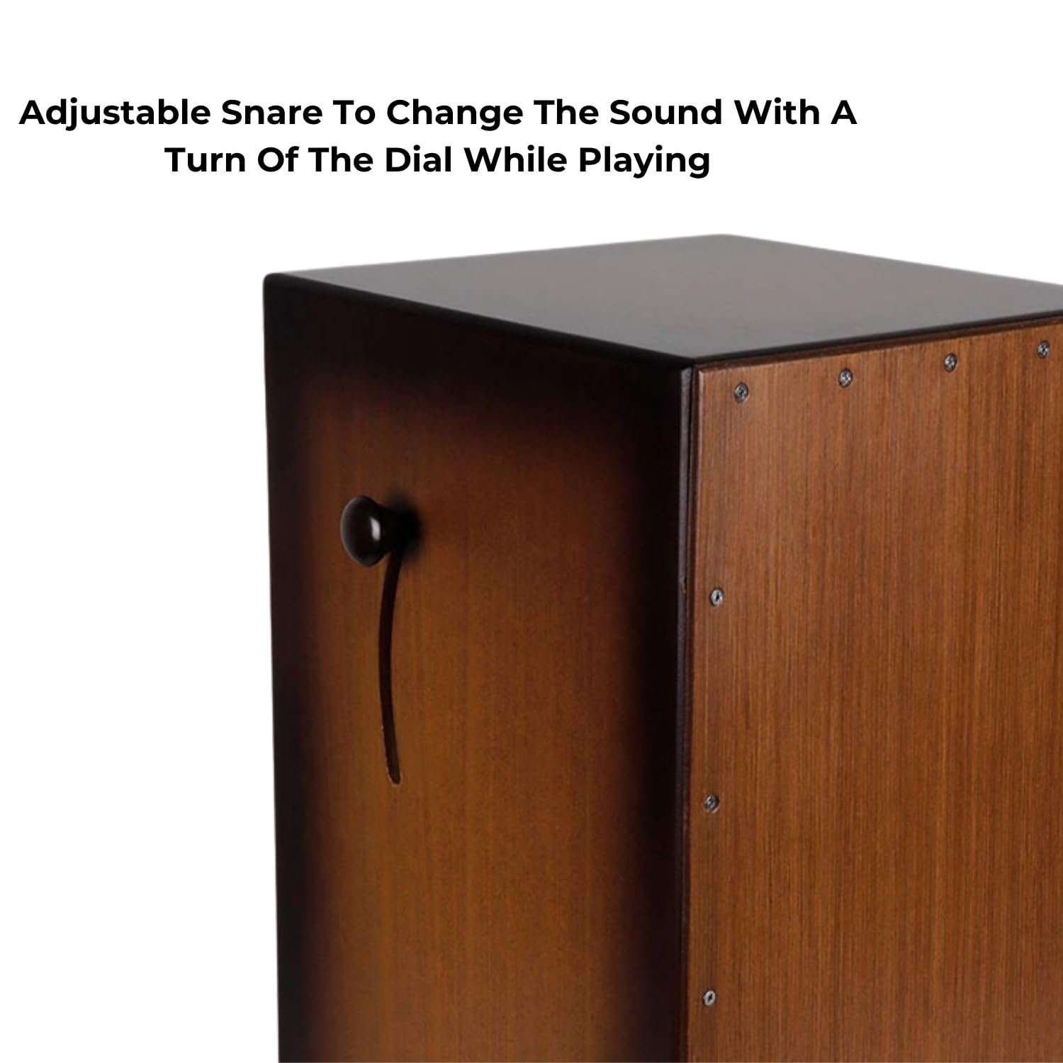 Clapbox Adjustable Snare Cajon CB65- Birch Wood, (H:50 W:30 L:30) - 3 Internal Snares - Image 8