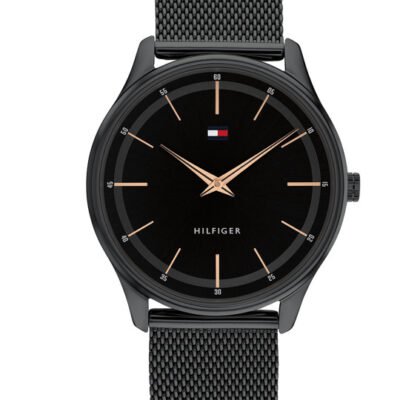 Tommy Hilfiger Men Patterned Dial & Stainless Steel Bracelet Style Straps Analogue Watch TH1710470