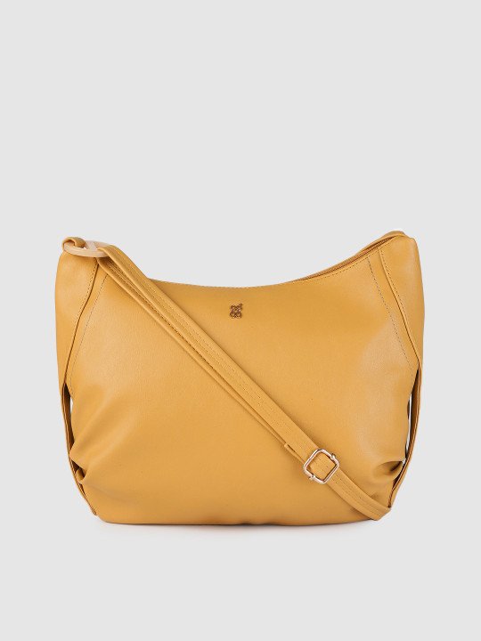 Baggit Yellow Structured Sling Bag - Image 2