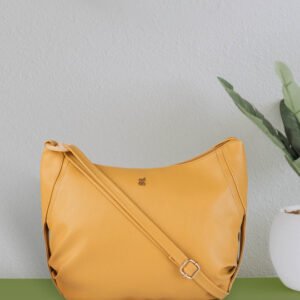 Baggit Yellow Structured Sling Bag
