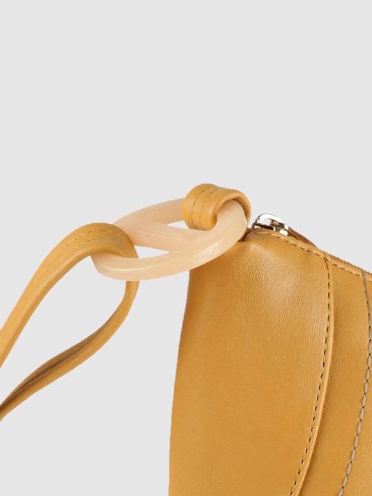 Baggit Yellow Structured Sling Bag - Image 7