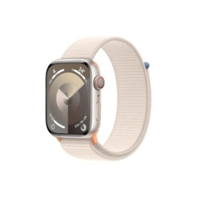 Apple Watch Series 9 GPS + Cellular 45mm Starlight Aluminium Case with Starlight Sport Loop