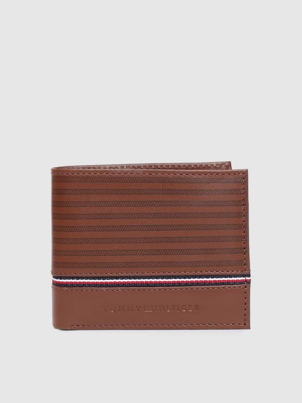 TOMMY HILFIGER Men Brown Genuine Leather Wallet - Mini (4 Card Slots)