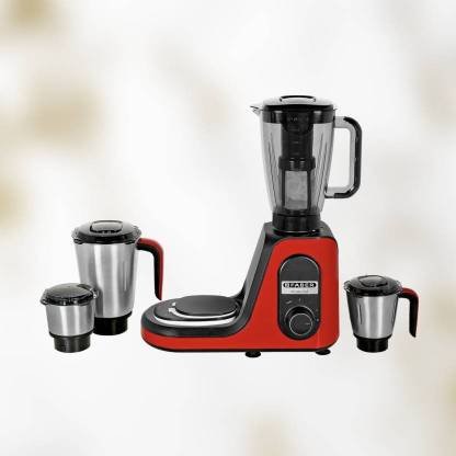 FABER Master Chef 800 W Mixer Grinder (Master Chef 800 3J+1PC Mystic Red | 4 Jars | with 1 year extended warranty | Red)