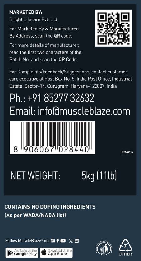 MUSCLEBLAZE Super xxl Weight Gainers/Mass Gainers (5 kg, Banana) - Image 6
