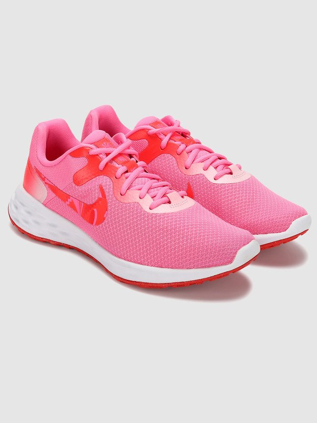 NIKE Running Shoes For Women (Pink , 3)