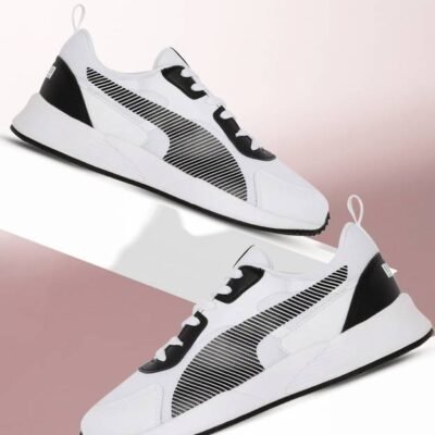 Puma Men White Black Colourblocked IDP Sneakers Sneakers For Men  (Black , 9)