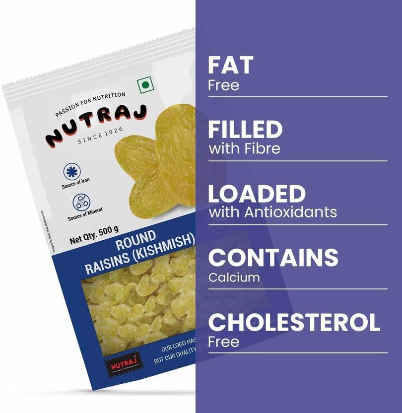 Nutraj Combo of (Kaju & Kishmish) 500g Each Cashews, Raisins - Image 4