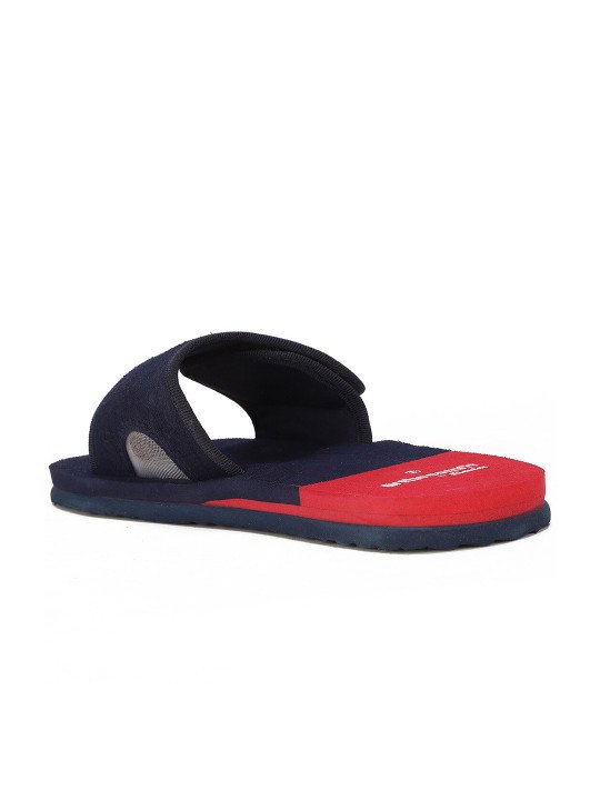 Bata Men Blue & Red Colourblocked Sliders - Image 2