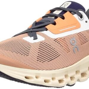 On Women's Cloud Stratus 2 Running Shoe, Cork/Fawn