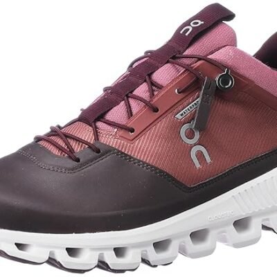 ON Cloud Hi Waterproof 1 Women's Running Shoes, Cocoa | Pebble, 5