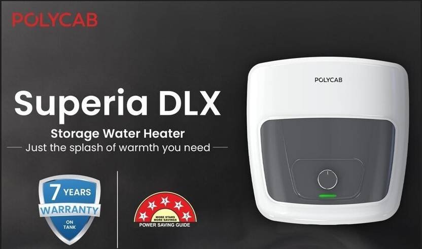 Polycab Superia DLX 10 L Storage Water Geyser | 5 Star BEE Energy Rating - Image 2