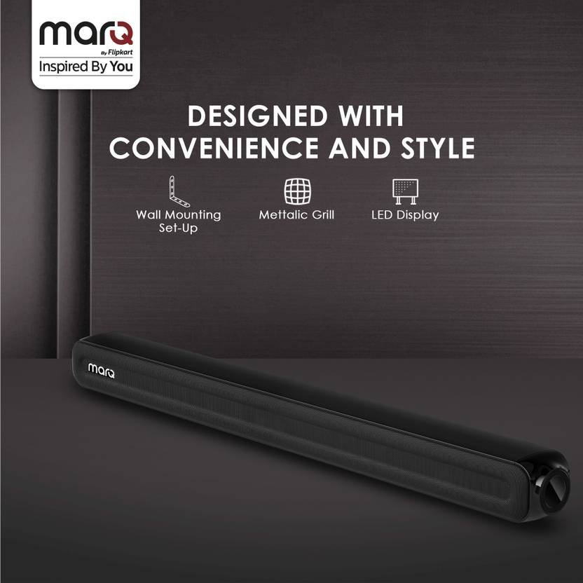 MarQ by Flipkart Thunder 100, 100 Watts, 2.0 Channel, Immersive cinematic experience, EQ Modes 100 W Bluetooth Soundbar (Black, 2.0 Channel) - Image 7