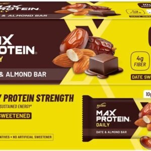 RiteBite Max Protein 10g Protein Bars, Pack of 24 | Naturally Sweetened with Dates | With 4g Fiber Protein Bars