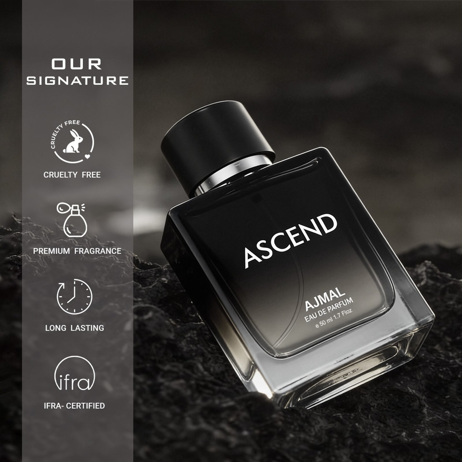 Ajmal Ascend Oriental Perfume Long Lasting Scent Spray Office Wear Eau de Parfum - 50 ml - Image 4