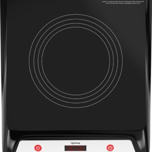 Lifelong 1800 W Induction Cooktop Push Button (Black, 1800W Induction Cooktop)