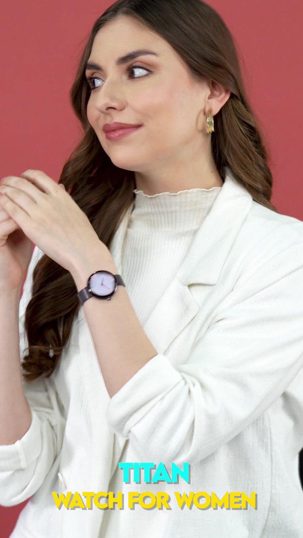 Titan Purple Glitz Purple Glitz Analog Watch - For Women - Image 2