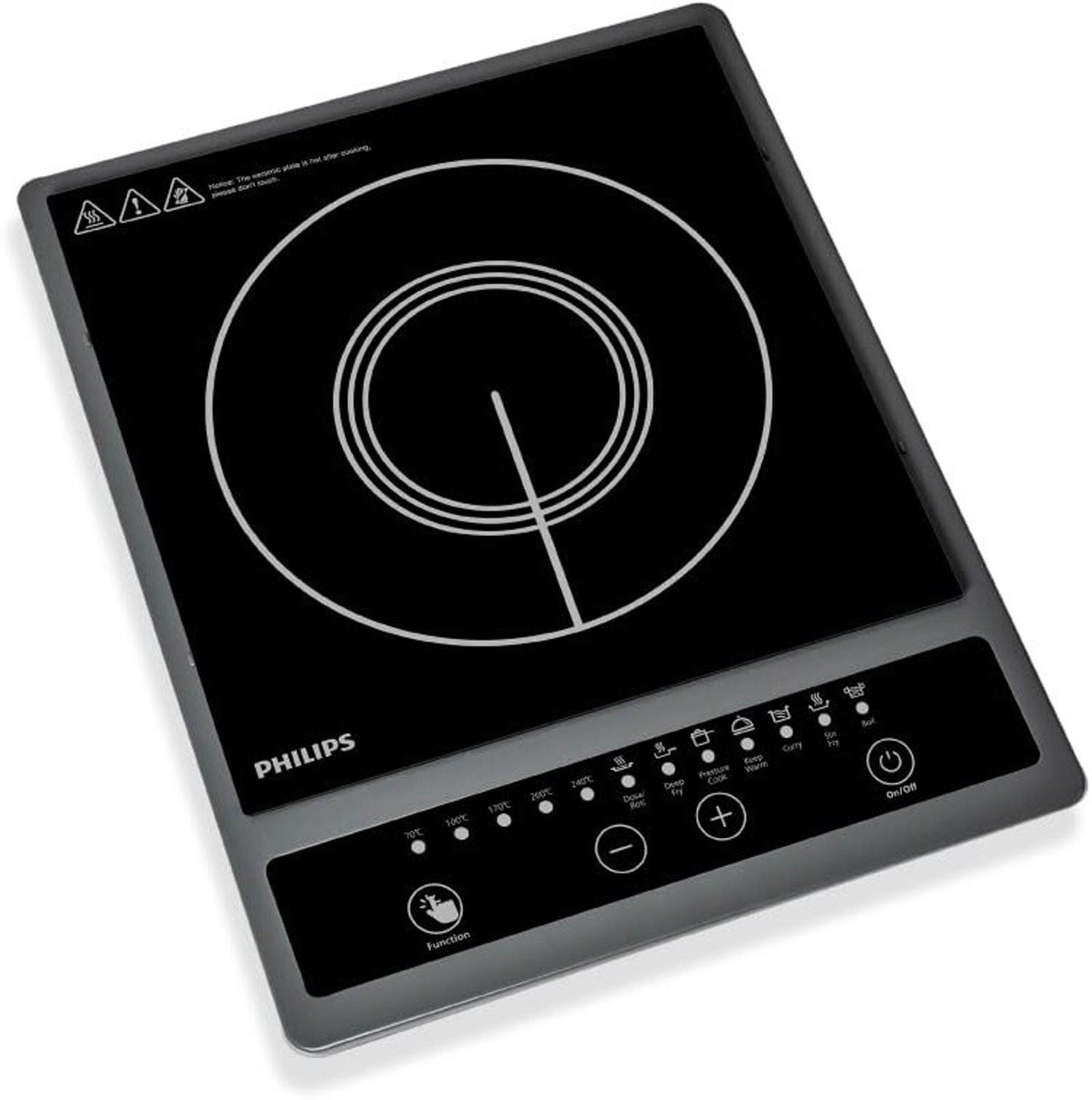 PHILIPS 1300 W Induction Cooktop Push Button (Multicolor, HD4934/00)