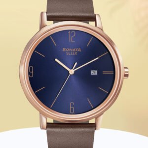 SONATA NP7131WL03 Sleek 3 Analog Watch - For Men