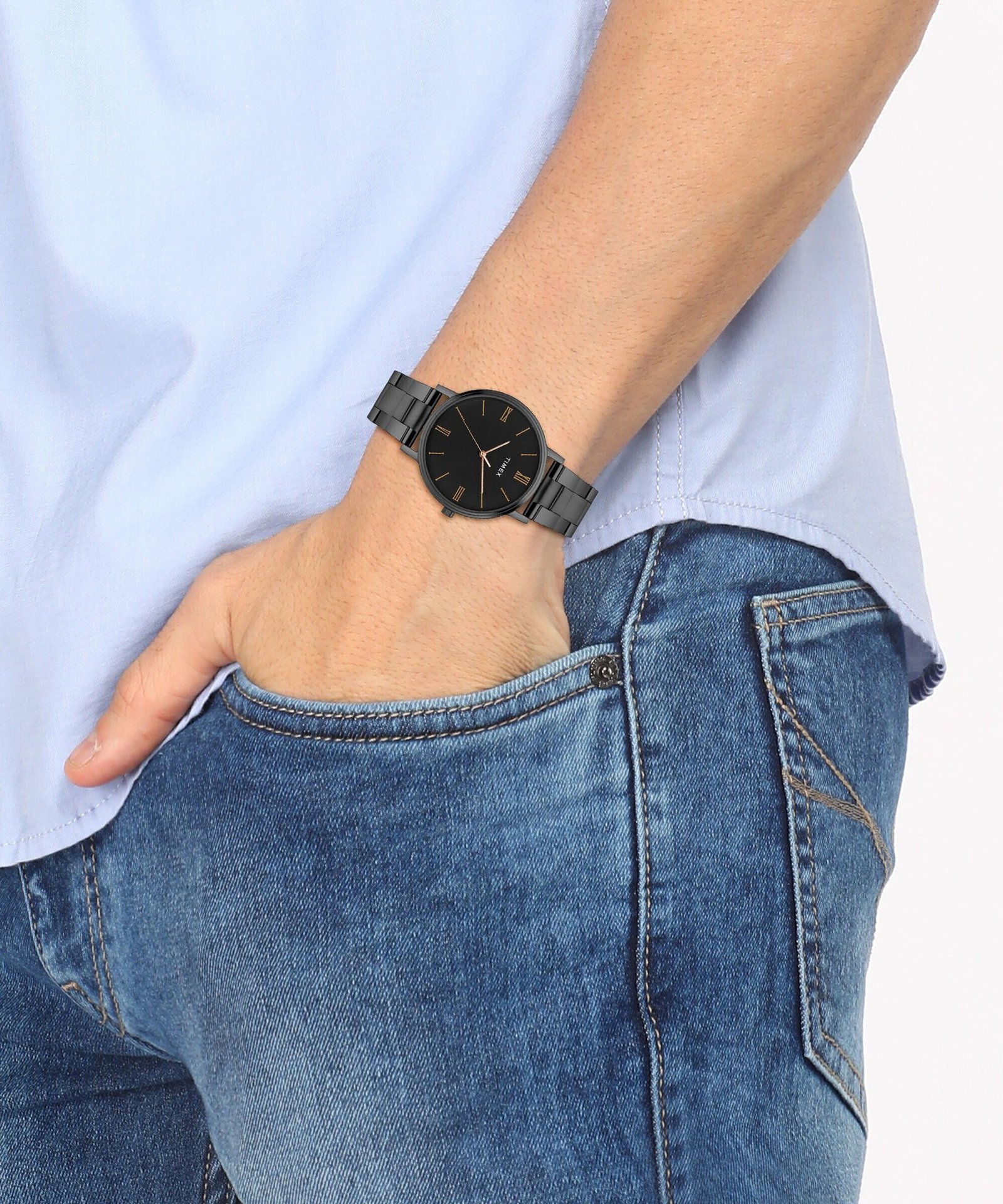 TIMEX Black Dial Analog Watch - For Men - Image 4