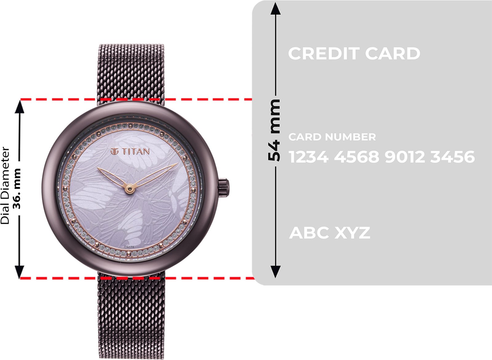 Titan Purple Glitz Purple Glitz Analog Watch - For Women - Image 5