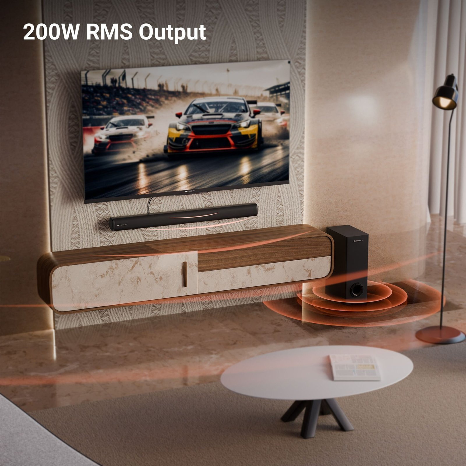 ZEBRONICS ZEB-SBSPK C20 ( ZEB-JUKE BAR 4120) 200 W Bluetooth Soundbar - Image 2