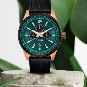 Timex Men Leather Straps Analogue Multi Function Watch TWEG28500