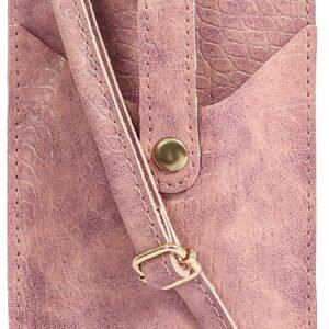 Bagsy Malone Small Cross-Body Phone Bag Stylish Vegan Leather Mobile Cell Phone Holder Pocket Purse Wallet Mini Shoulder Bags