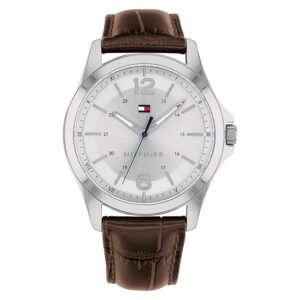 Tommy Hilfiger Men Round Dial & Leather Straps Analogue Watch NTTH1791377