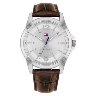 Tommy Hilfiger Men Round Dial & Leather Straps Analogue Watch NTTH1791377