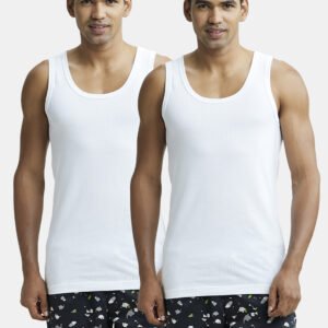 JOCKEY Pack of 2 8816 Super Combed Cotton Men Vest - Size 100