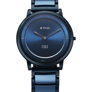 Titan Edge Melange Quartz Round Dial Men's Watch - 1878KD04