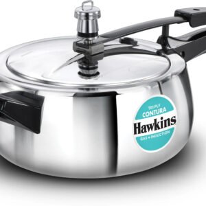 Hawkins Triply Stainless Steel Contura (SSTCO35) 3.5 L Inner Lid Induction Bottom Pressure Cooker