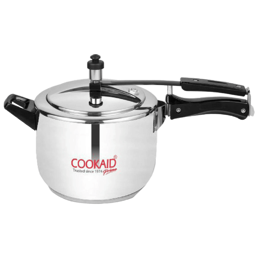 COOKAID CKSSPCIL5 5L Stainless Steel Pressure Cooker (With Induction Bottom, Silver)