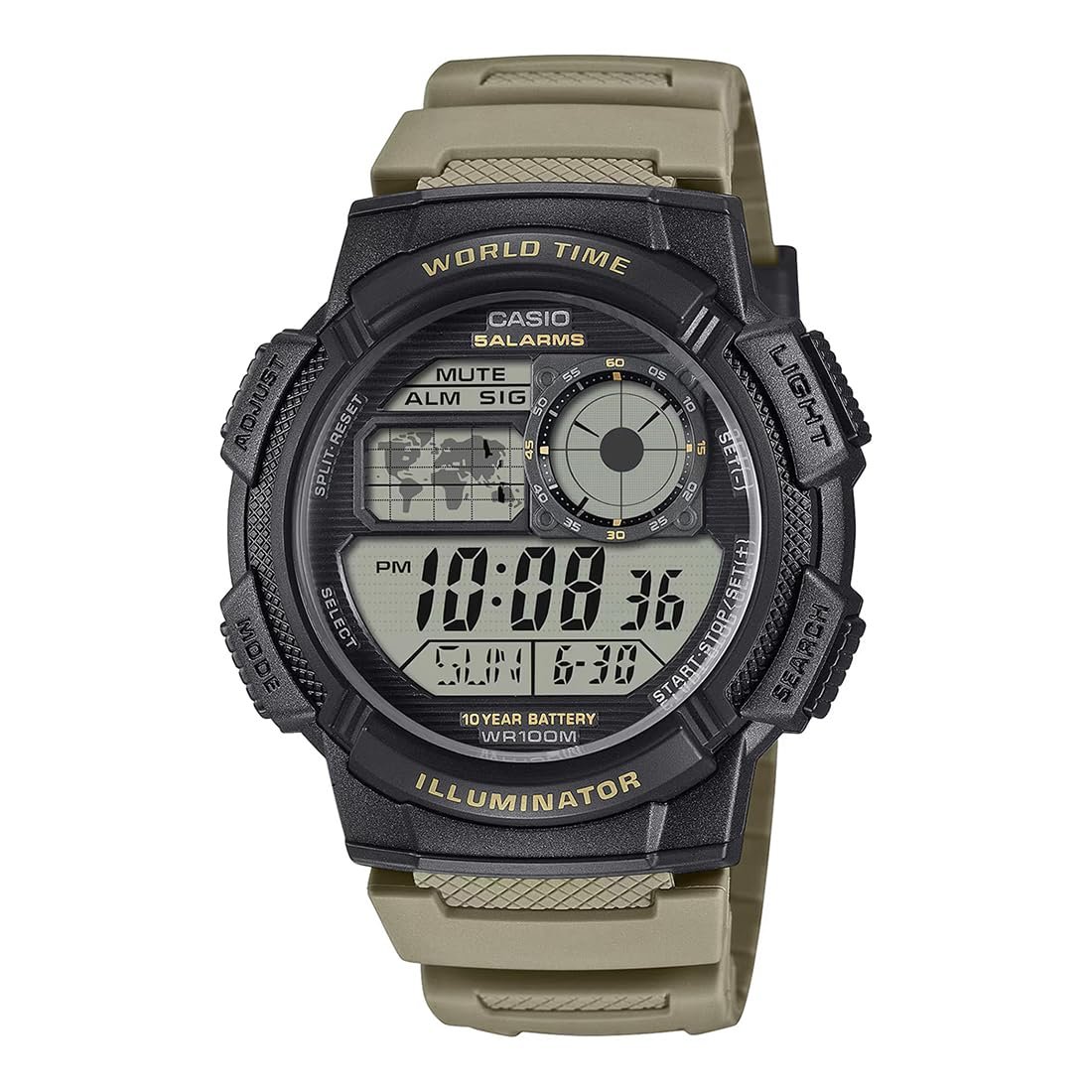 Casio Youth AE-1000W-5AVDF Digital Black Dial Unisex (D392)