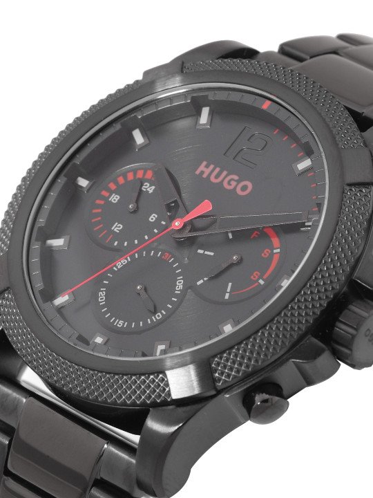 HUGO Men Solid Dial & Stainless Steel Bracelet Style Straps Analogue Watch 1530296 - Image 4
