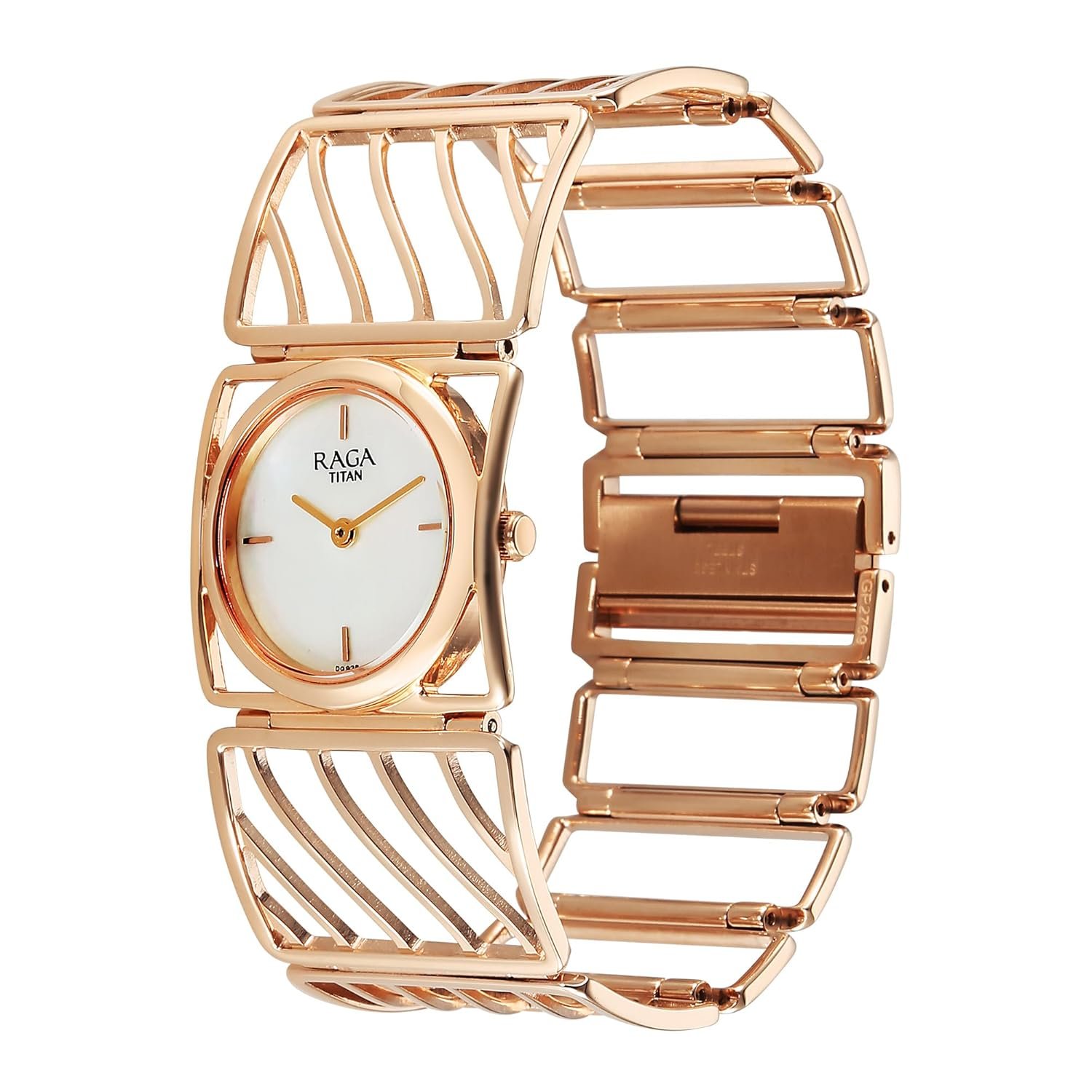 Titan Raga Ethereal Quartz White Rectangular Dial Women's Watch - 2769WM01 - Image 3