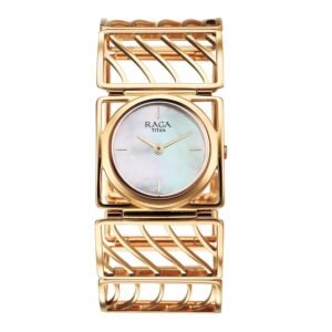 Titan Raga Ethereal Quartz White Rectangular Dial Women's Watch - 2769WM01