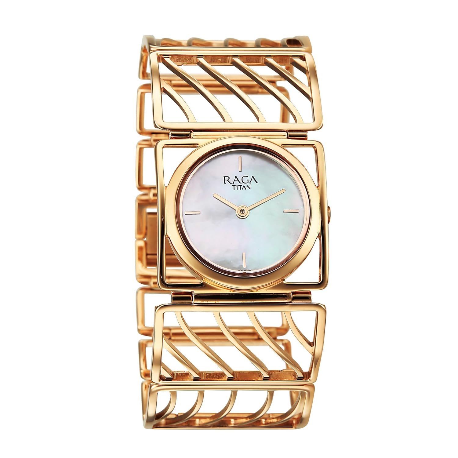 Titan Raga Ethereal Quartz White Rectangular Dial Women's Watch - 2769WM01 - Image 2