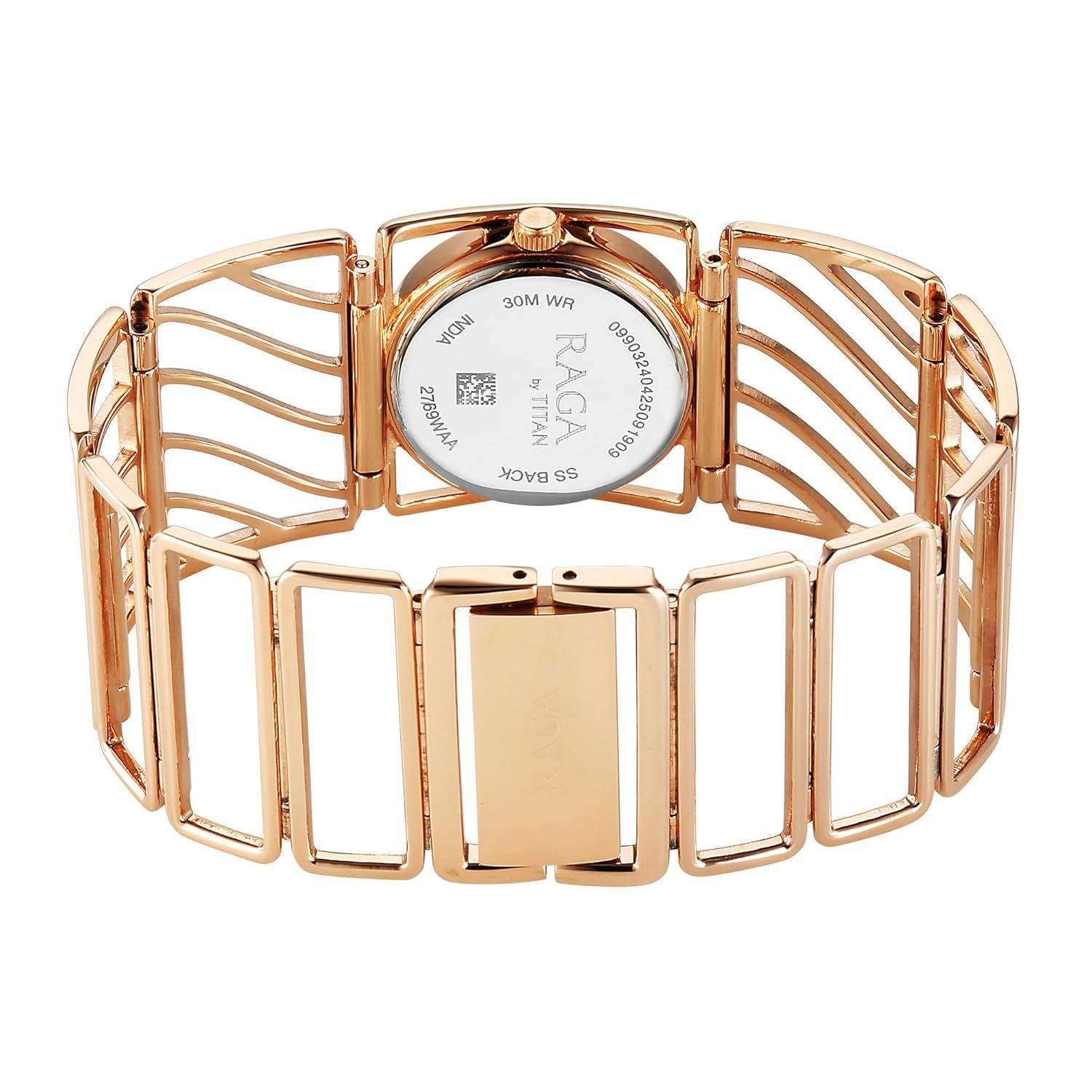 Titan Raga Ethereal Quartz White Rectangular Dial Women's Watch - 2769WM01 - Image 5