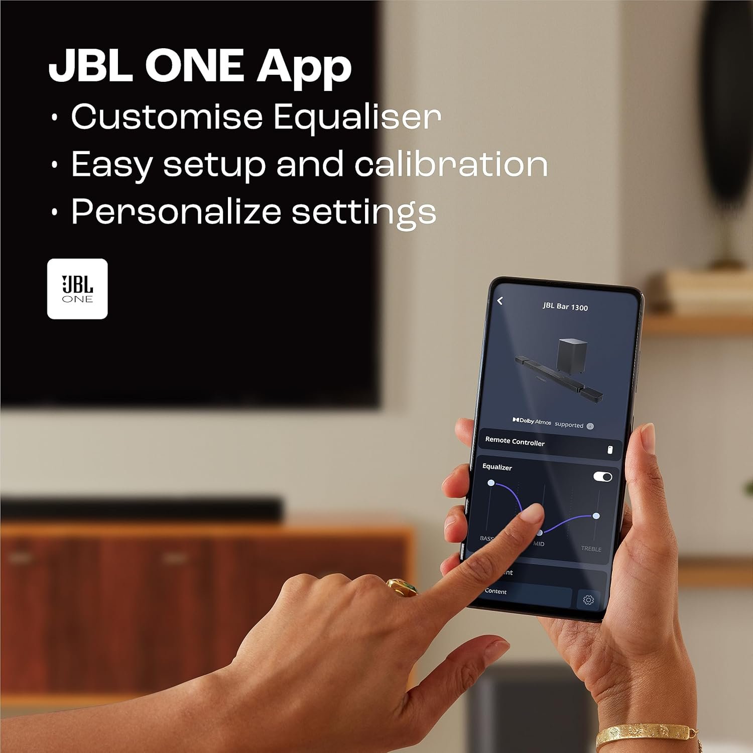 JBL BAR 1300 1170W Bluetooth Soundbar with Remote (Dolby Atmos, 15.1 Channel, Black) - Image 4