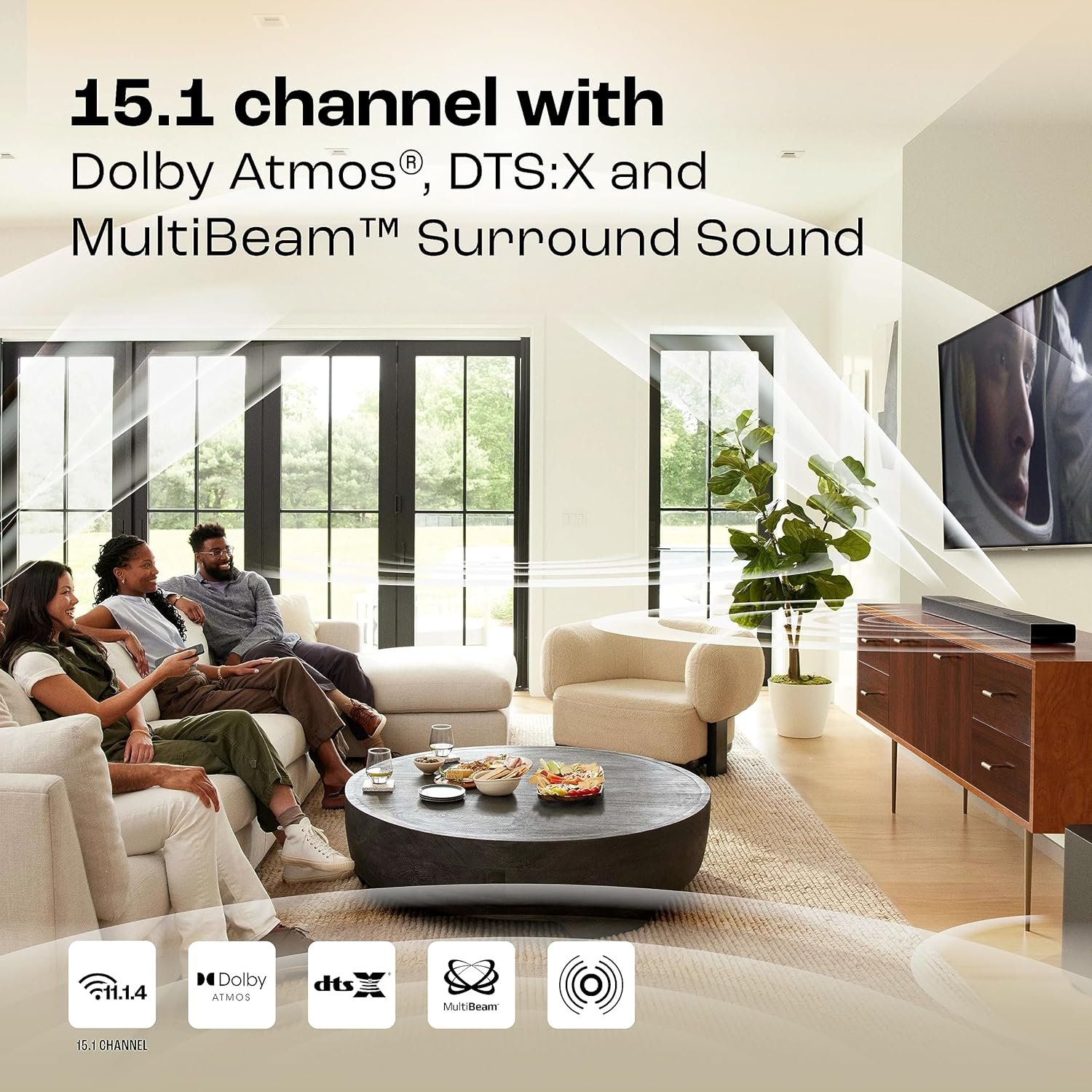 JBL BAR 1300 1170W Bluetooth Soundbar with Remote (Dolby Atmos, 15.1 Channel, Black) - Image 3