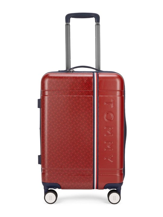 Tommy Hilfiger Textured Hard-Sided Cabin Trolley Suitcase - M - Image 2