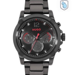 HUGO Men Solid Dial & Stainless Steel Bracelet Style Straps Analogue Watch 1530296